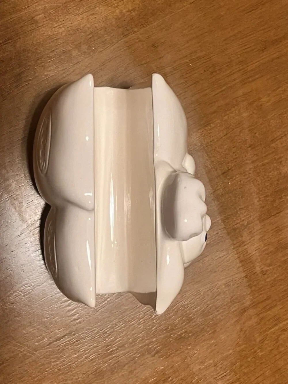 The Pillsbury Company White Porcelain Doughboy Napkin Holder 1988
